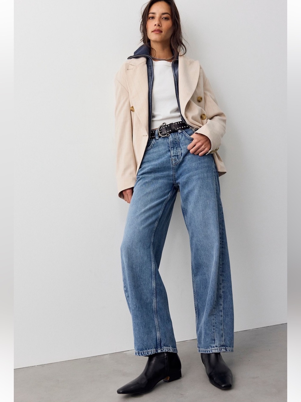 Free People We the Free Truro Baggy Puddle Jeans, 25
